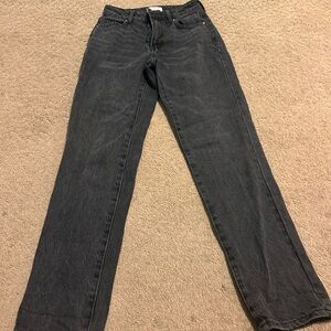 PacSun Women's Dark Gray Straight Leg Jeans